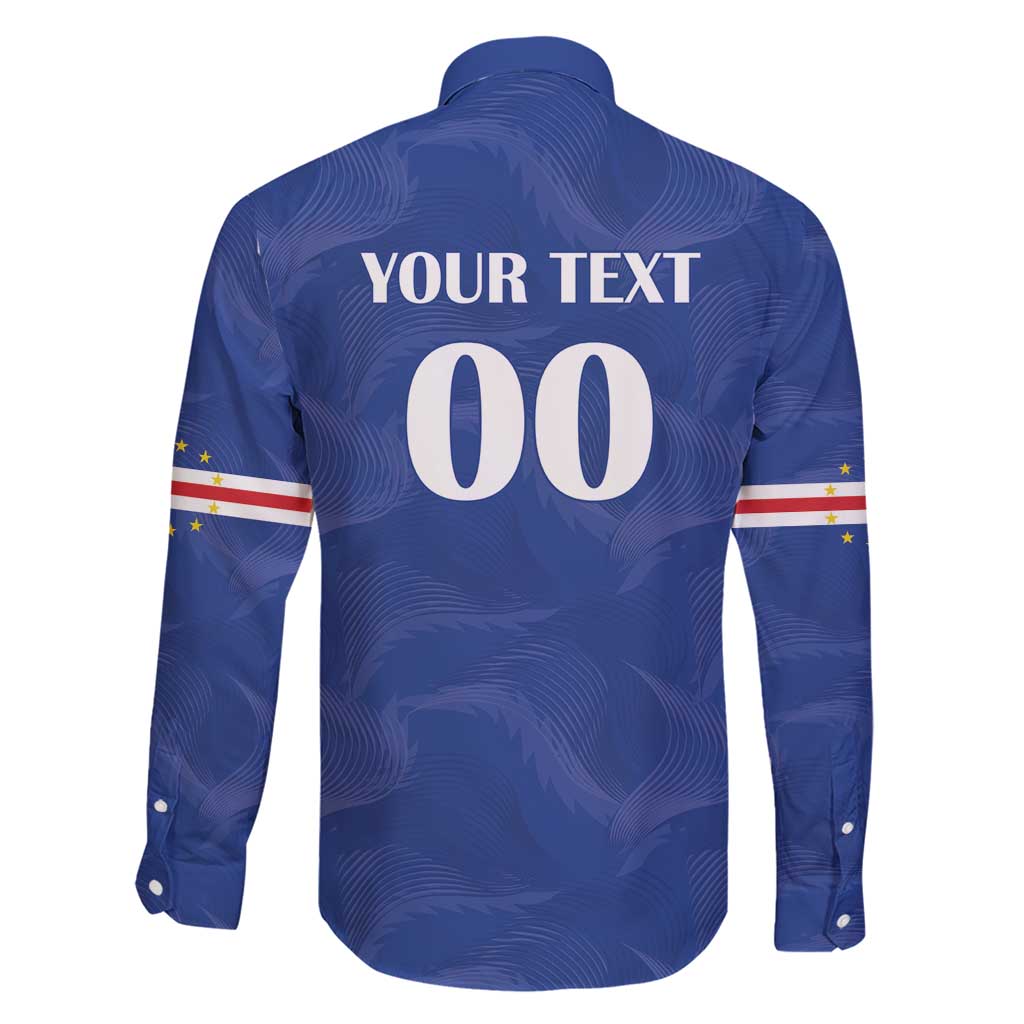 Custom Cape Verde Football Family Matching Short Sleeve Bodycon Dress and Hawaiian Shirt Tubaroes Azuis Make History - Wonder Print Shop