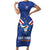 Custom Cape Verde Football Family Matching Short Sleeve Bodycon Dress and Hawaiian Shirt Tubaroes Azuis Make History - Wonder Print Shop
