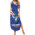 Custom Cape Verde Football Family Matching Summer Maxi Dress and Hawaiian Shirt Tubaroes Azuis Make History - Wonder Print Shop