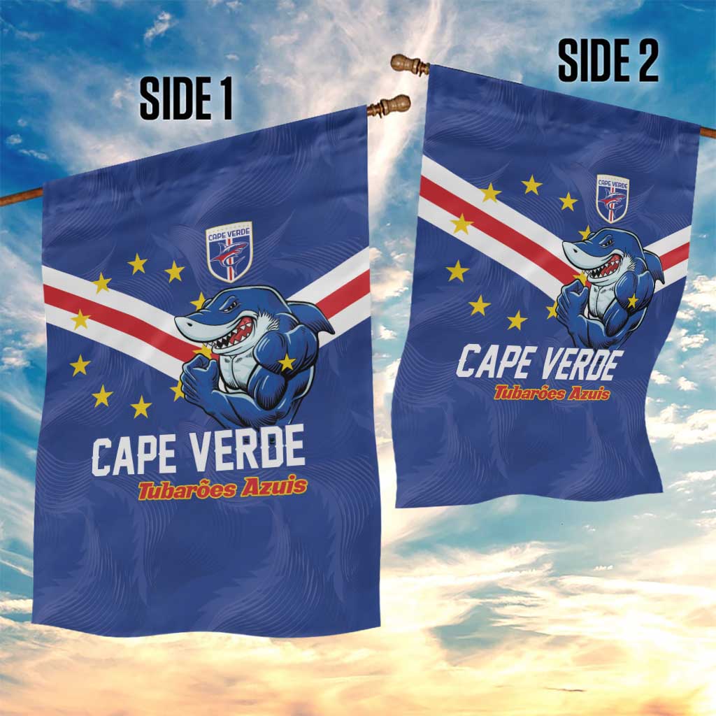 Cape Verde Football Garden Flag Tubaroes Azuis Make History - Wonder Print Shop