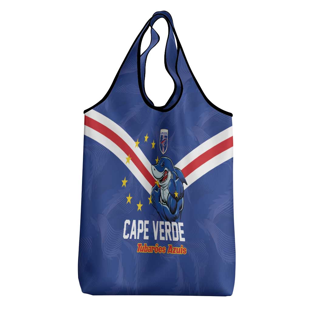 Cape Verde Football Grocery Bag Tubaroes Azuis Make History - Wonder Print Shop