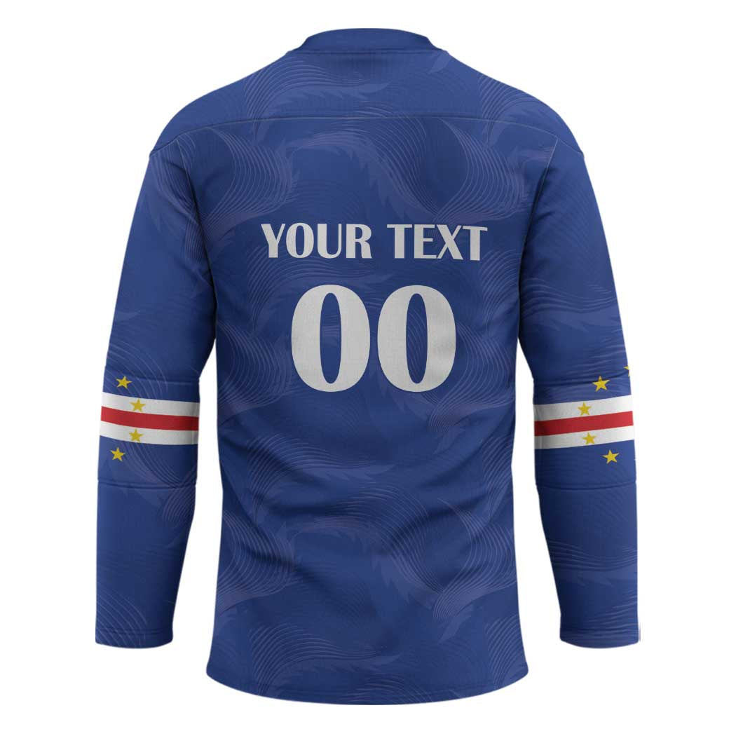 Custom Cape Verde Football Hockey Jersey Tubaroes Azuis Make History - Wonder Print Shop