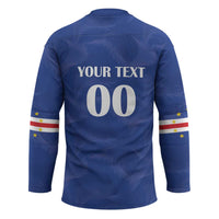 Custom Cape Verde Football Hockey Jersey Tubaroes Azuis Make History - Wonder Print Shop