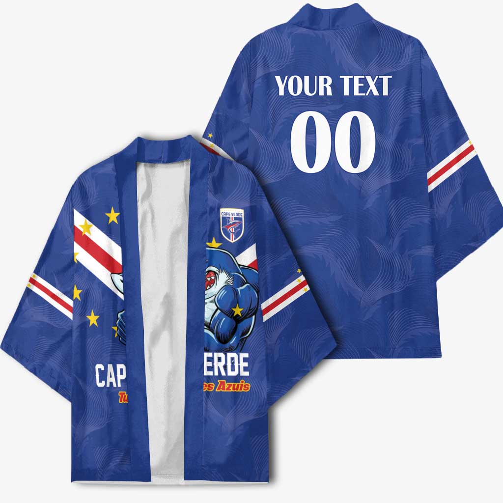 Custom Cape Verde Football Kimono Tubaroes Azuis Make History - Wonder Print Shop