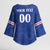 Custom Cape Verde Football Kimono Sleeve Blouse Tubaroes Azuis Make History - Wonder Print Shop