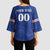 Custom Cape Verde Football Kimono Sleeve Blouse Tubaroes Azuis Make History - Wonder Print Shop