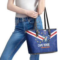 Cape Verde Football Leather Tote Bag Tubaroes Azuis Make History - Wonder Print Shop