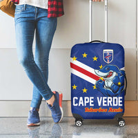 Cape Verde Football Luggage Cover Tubaroes Azuis Make History - Wonder Print Shop