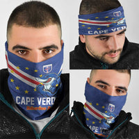Cape Verde Football Neck Gaiter Tubaroes Azuis Make History - Wonder Print Shop