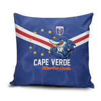 Cape Verde Football Pillow Cover Tubaroes Azuis Make History - Wonder Print Shop