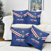 Cape Verde Football Pillow Cover Tubaroes Azuis Make History - Wonder Print Shop