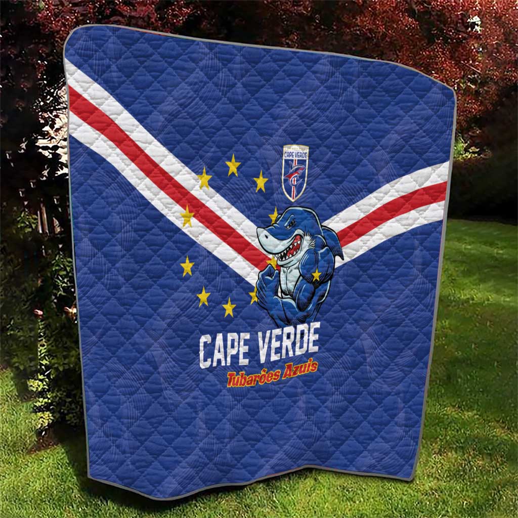Cape Verde Football Quilt Tubaroes Azuis Make History - Wonder Print Shop