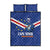 Cape Verde Football Quilt Bed Set Tubaroes Azuis Make History - Wonder Print Shop
