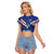 Custom Cape Verde Football Raglan Cropped T Shirt Tubaroes Azuis Make History - Wonder Print Shop