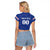 Custom Cape Verde Football Raglan Cropped T Shirt Tubaroes Azuis Make History - Wonder Print Shop