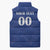 Custom Cape Verde Football Sleeveless Puffer Jacket Tubaroes Azuis Make History - Wonder Print Shop