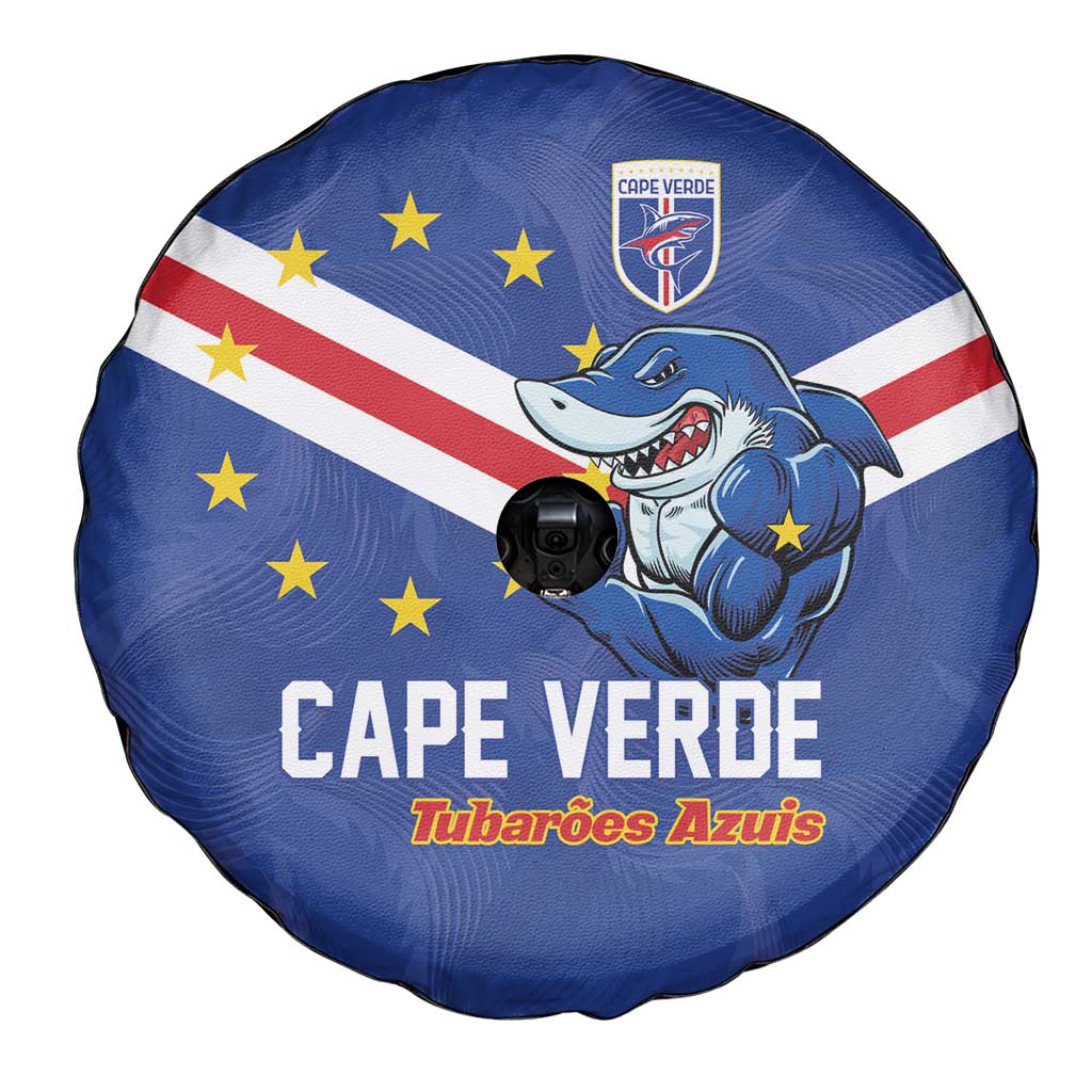 Cape Verde Football Spare Tire Cover Tubaroes Azuis Make History - Wonder Print Shop