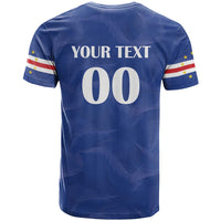 Custom Cape Verde Football T Shirt Tubaroes Azuis Make History - Wonder Print Shop