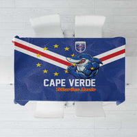 Cape Verde Football Tablecloth Tubaroes Azuis Make History - Wonder Print Shop