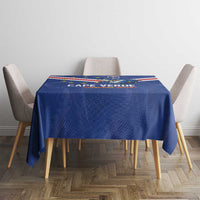 Cape Verde Football Tablecloth Tubaroes Azuis Make History - Wonder Print Shop