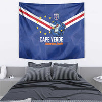 Cape Verde Football Tapestry Tubaroes Azuis Make History - Wonder Print Shop