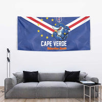 Cape Verde Football Tapestry Tubaroes Azuis Make History - Wonder Print Shop