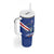 Custom Cape Verde Football Tumbler With Handle Tubaroes Azuis Make History - Wonder Print Shop