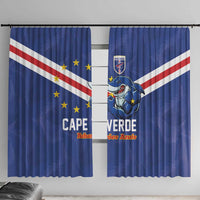 Cape Verde Football Window Curtain Tubaroes Azuis Make History - Wonder Print Shop