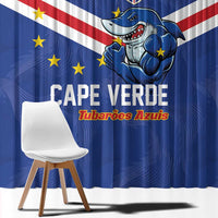 Cape Verde Football Window Curtain Tubaroes Azuis Make History - Wonder Print Shop