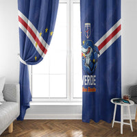 Cape Verde Football Window Curtain Tubaroes Azuis Make History - Wonder Print Shop