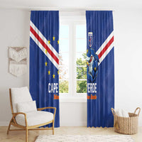 Cape Verde Football Window Curtain Tubaroes Azuis Make History - Wonder Print Shop
