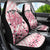 In October We Wear Pink Car Seat Cover Pink Pretty Bow Pastel Gingham - Wonder Print Shop