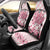 In October We Wear Pink Car Seat Cover Pink Pretty Bow Pastel Gingham - Wonder Print Shop