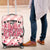 In October We Wear Pink Luggage Cover Pink Pretty Bow Pastel Gingham - Wonder Print Shop