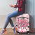 In October We Wear Pink Luggage Cover Pink Pretty Bow Pastel Gingham - Wonder Print Shop
