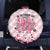 In October We Wear Pink Spare Tire Cover Pink Pretty Bow Pastel Gingham - Wonder Print Shop