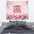 In October We Wear Pink Tapestry Pink Pretty Bow Pastel Gingham - Wonder Print Shop