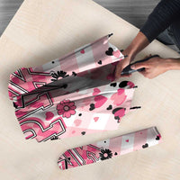 In October We Wear Pink Umbrella Pink Pretty Bow Pastel Gingham - Wonder Print Shop