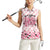 Personalized In October We Wear Pink Women Sleeveless Polo Shirt Pink Pretty Bow Pastel Gingham - Wonder Print Shop