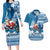 Custom Louisiana Christmas Couples Matching Long Sleeve Bodycon Dress and Hawaiian Shirt Santa Claus Riding Motorcycle With Pelican - Wonder Print Shop