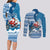 Custom Louisiana Christmas Couples Matching Long Sleeve Bodycon Dress and Long Sleeve Button Shirt Santa Claus Riding Motorcycle With Pelican - Wonder Print Shop