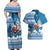 Custom Louisiana Christmas Couples Matching Off Shoulder Maxi Dress and Hawaiian Shirt Santa Claus Riding Motorcycle With Pelican - Wonder Print Shop