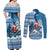 Custom Louisiana Christmas Couples Matching Off Shoulder Maxi Dress and Long Sleeve Button Shirt Santa Claus Riding Motorcycle With Pelican - Wonder Print Shop