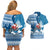 Custom Louisiana Christmas Couples Matching Off Shoulder Short Dress and Hawaiian Shirt Santa Claus Riding Motorcycle With Pelican - Wonder Print Shop