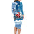 Custom Louisiana Christmas Family Matching Long Sleeve Bodycon Dress and Hawaiian Shirt Santa Claus Riding Motorcycle With Pelican - Wonder Print Shop