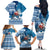 Custom Louisiana Christmas Family Matching Off Shoulder Long Sleeve Dress and Hawaiian Shirt Santa Claus Riding Motorcycle With Pelican - Wonder Print Shop