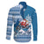 Custom Louisiana Christmas Family Matching Off Shoulder Long Sleeve Dress and Hawaiian Shirt Santa Claus Riding Motorcycle With Pelican - Wonder Print Shop
