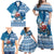 Custom Louisiana Christmas Family Matching Off Shoulder Maxi Dress and Hawaiian Shirt Santa Claus Riding Motorcycle With Pelican - Wonder Print Shop