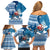 Custom Louisiana Christmas Family Matching Off Shoulder Short Dress and Hawaiian Shirt Santa Claus Riding Motorcycle With Pelican - Wonder Print Shop