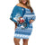 Custom Louisiana Christmas Family Matching Off Shoulder Short Dress and Hawaiian Shirt Santa Claus Riding Motorcycle With Pelican - Wonder Print Shop